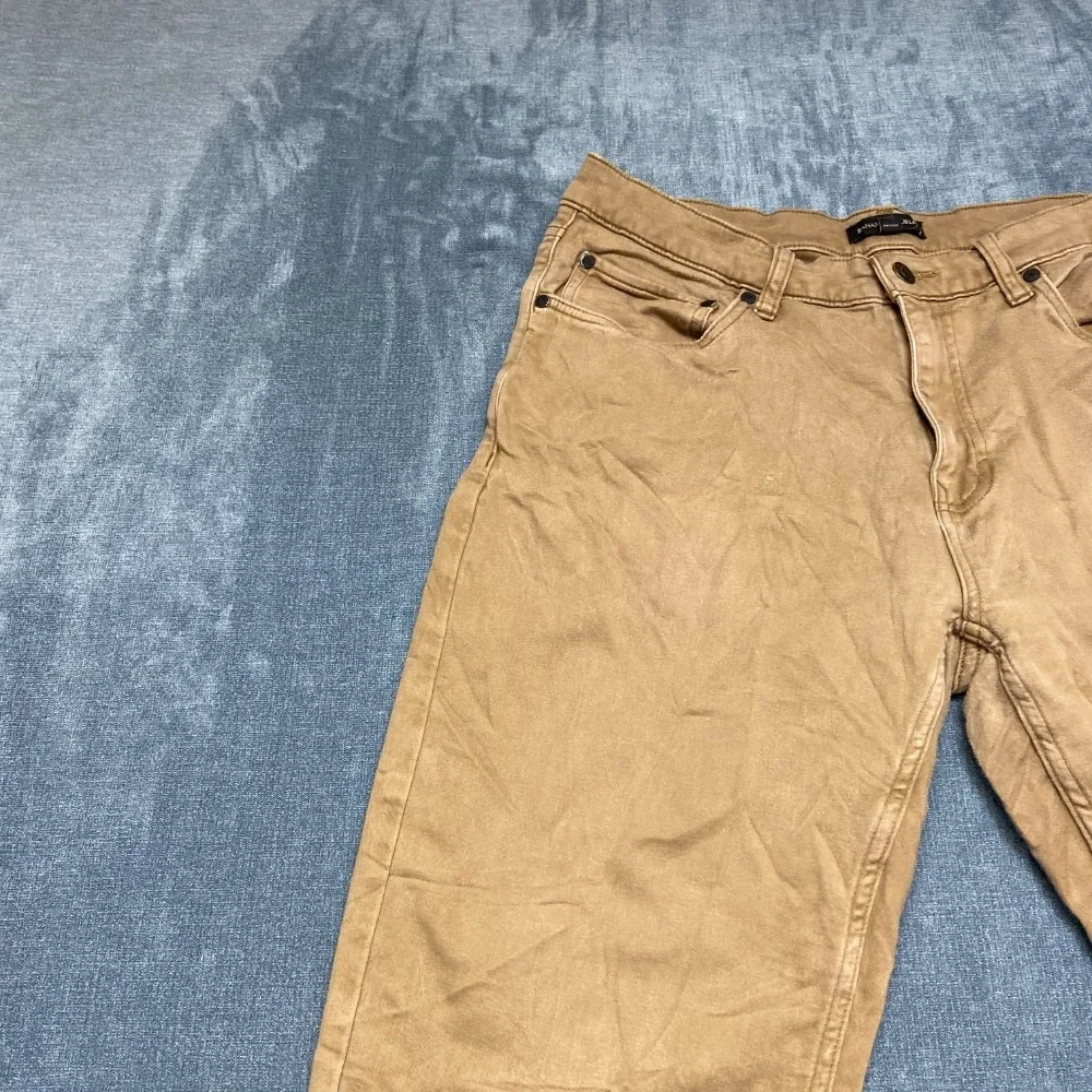Banana Republic Jeans Mens 34x32 Tan Denim Cotton Stretch Regular Fit Casual